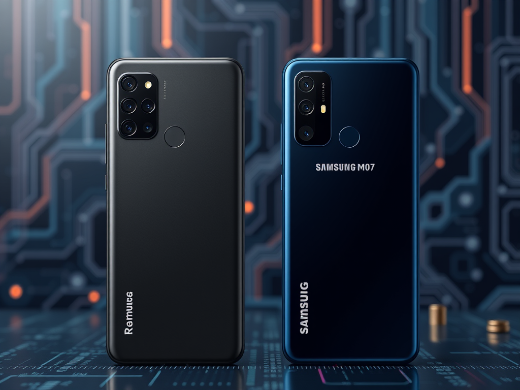 Lançamento do Realme 15x 5G e Samsung Galaxy M07 na Índia